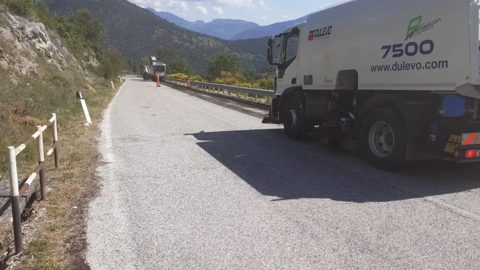 Provincia dell’Aquila, avviati i lavori sulle strade SP 9 ed SP 11 nell’area Subequana.